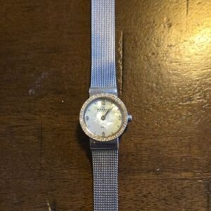 Silver Mesh Strap Women's Watch